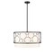Z-Lite Kendall 4 Light Pendant, Matte Black & White 197-24MB - alternate 4